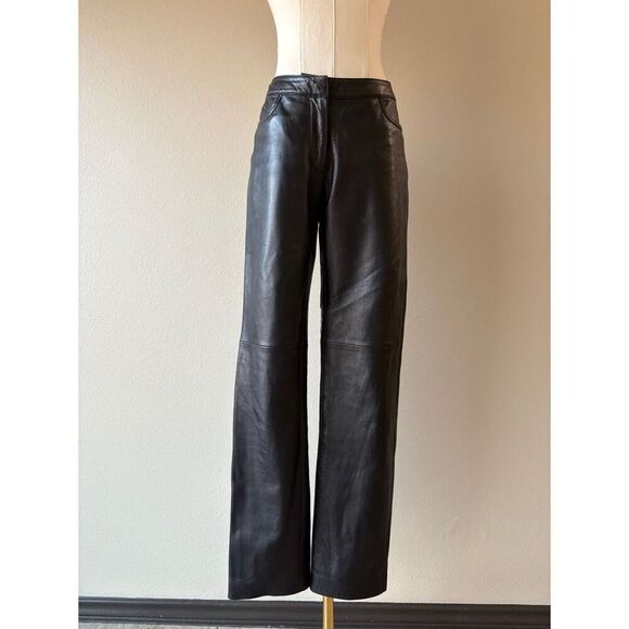 Vintage Bergdorf Goodman Leather pants - Picture 2 of 7